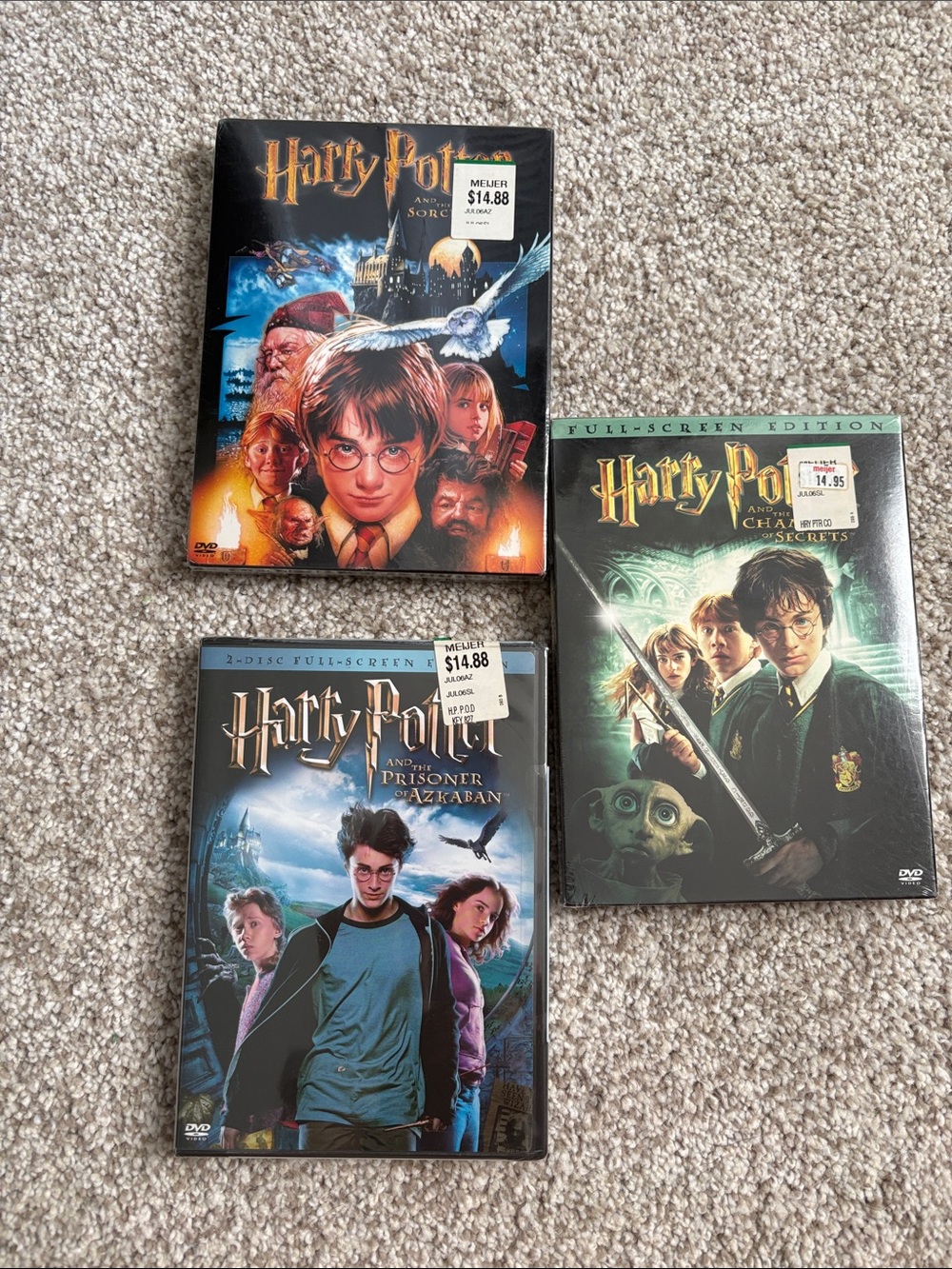 Warner Bros. Harry Potter DVD Set - Black, Blue, Green